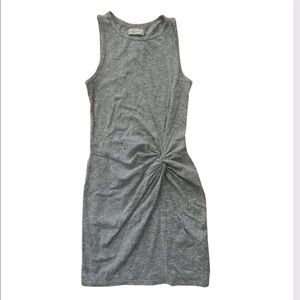 Grey causal midi dress